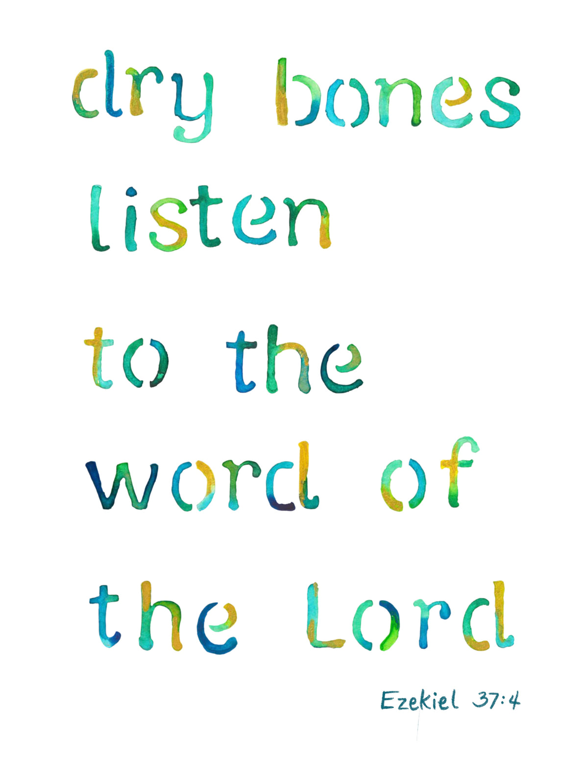 Encouragement Card | Dry Bones Verse