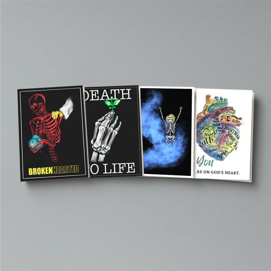 Christian Sympathy, Encouragement, & Hope Cards | 8 Card Variety Pack