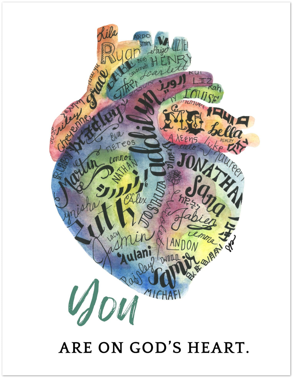 Christian Thinking of You Card | You Are on God’s Heart