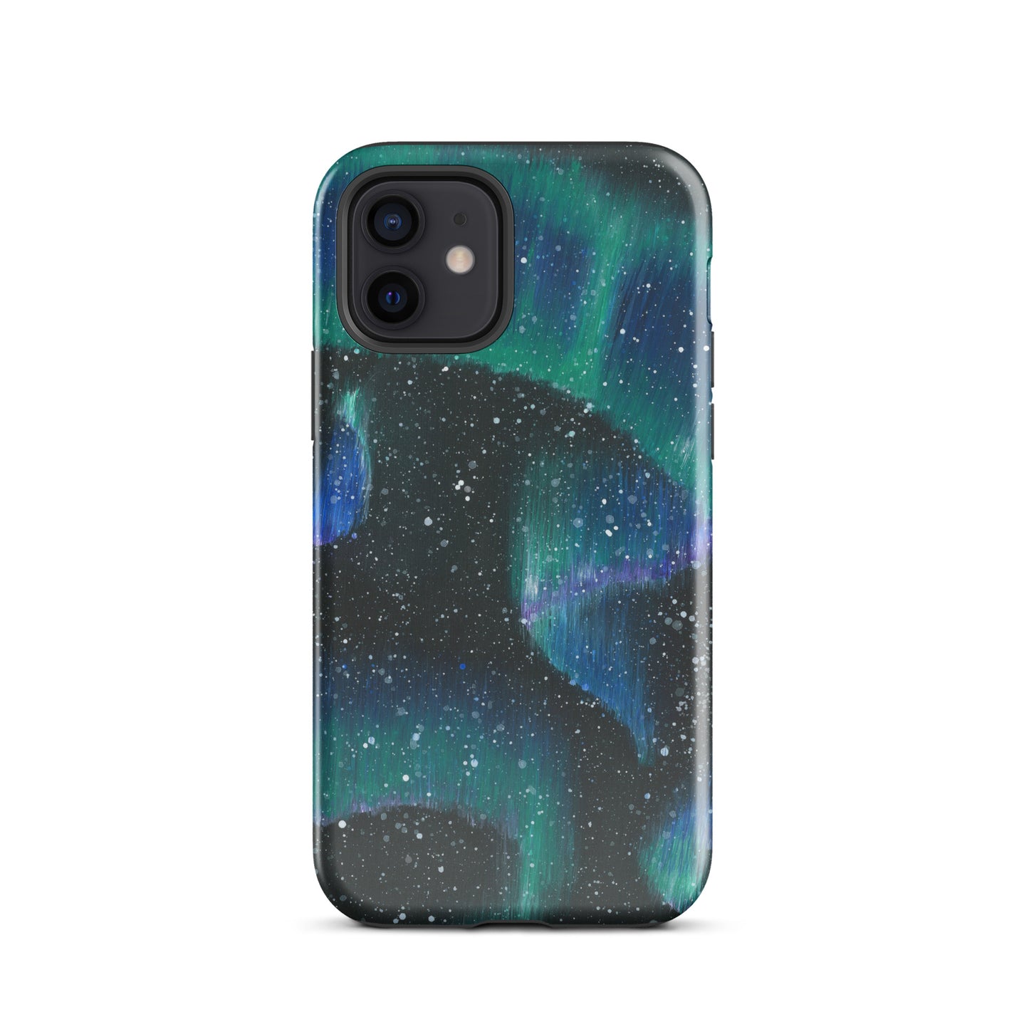 Phone case with a design of the Northern Lights 