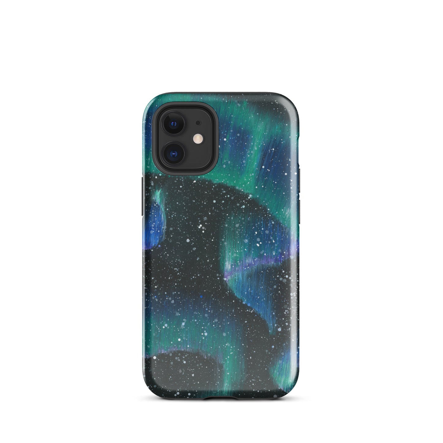 Phone case with a design of the Northern Lights 