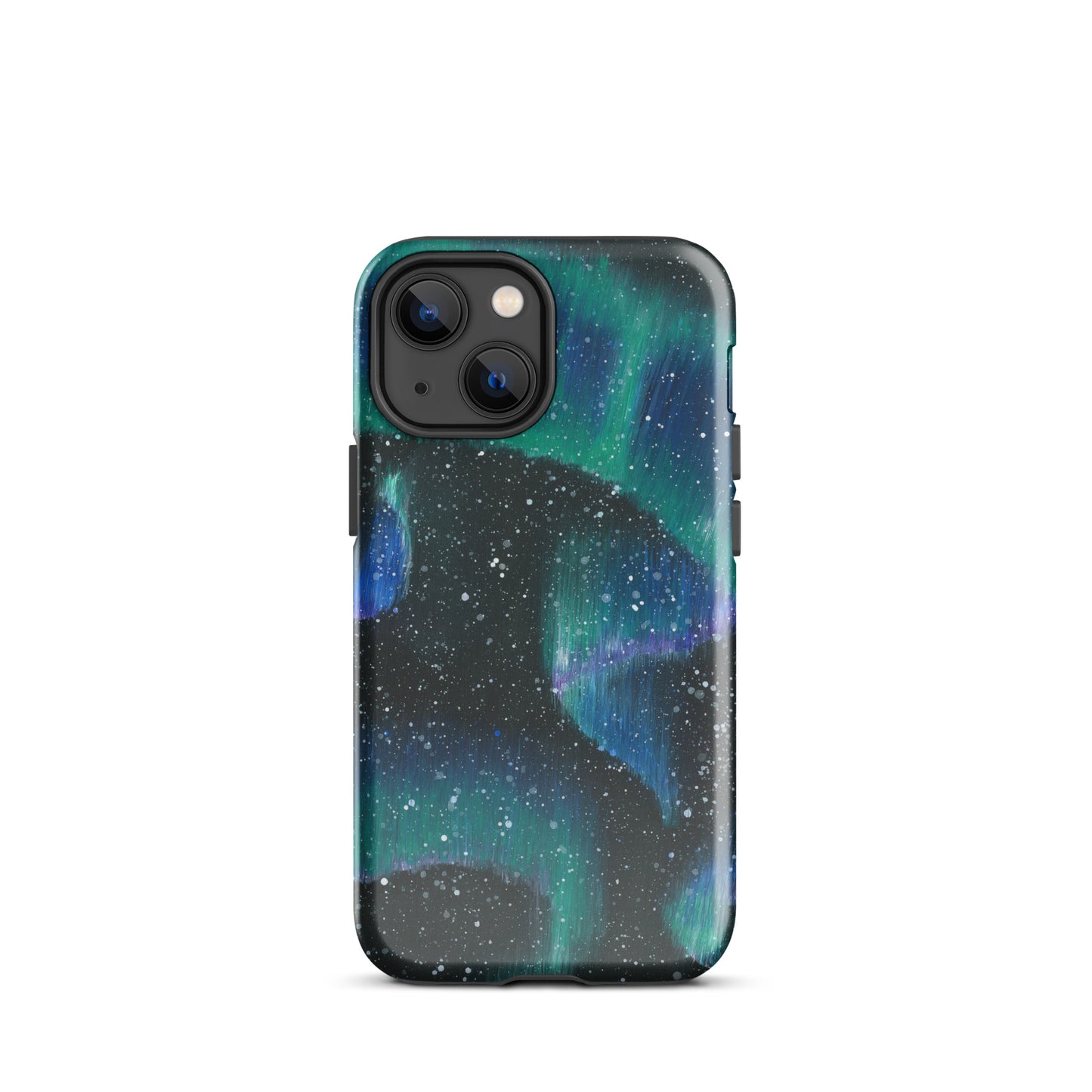Phone case with a design of the Northern Lights 