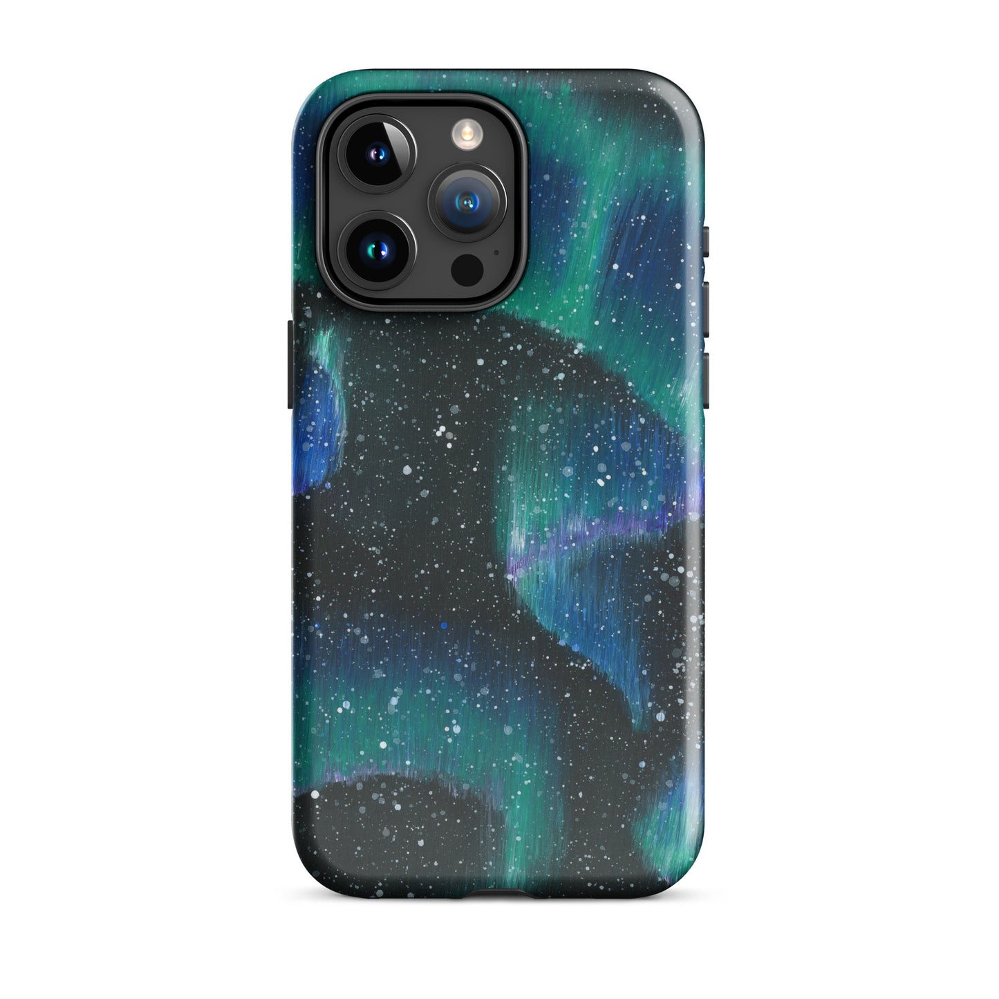 Phone case with a design of the Northern Lights 