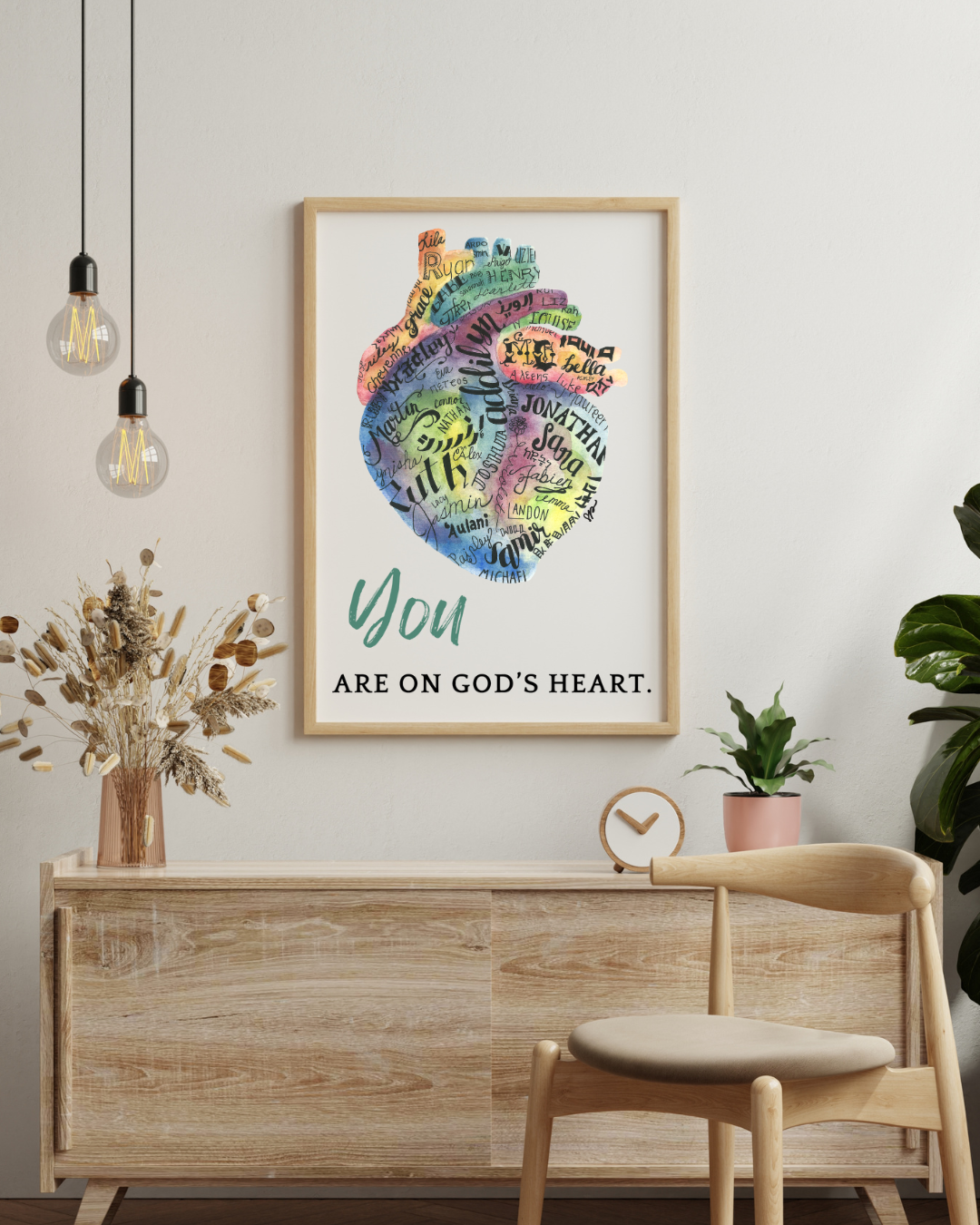 YOU are on God's Heart Print